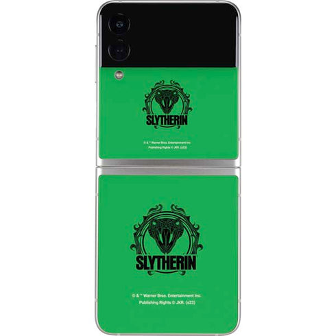 Wizarding Worlds Harry Potter Slytherin Illustration Galaxy Z Flip3 5G Skin
